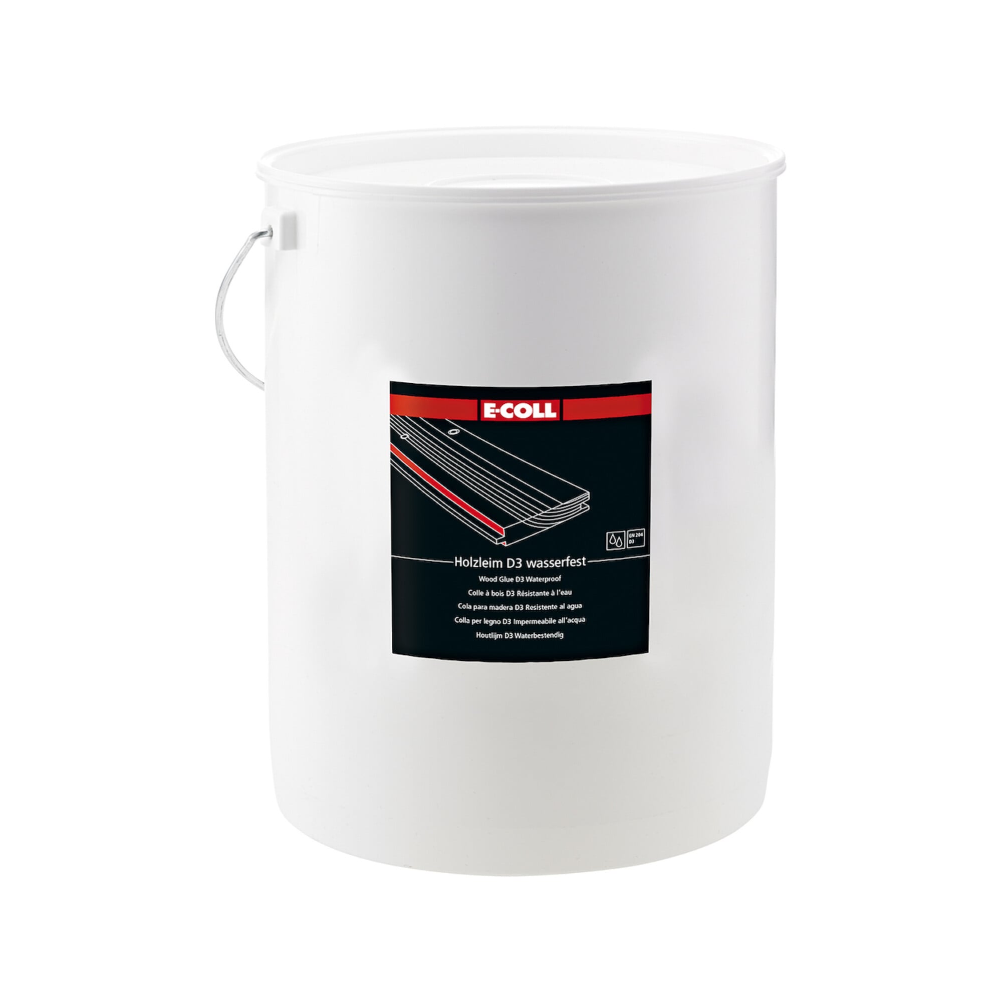 E-COLL Holzleim D3 5kg Eimer wasserfest