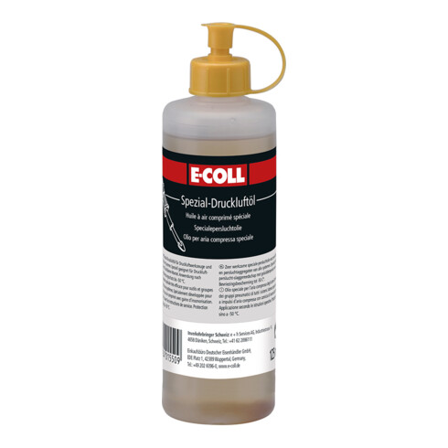 E-COLL Huile spéciale pour air comprimé 125 ml flacon