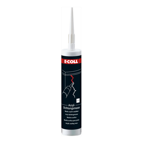 E-COLL Mastic acrylique 310 ml blanc (F)