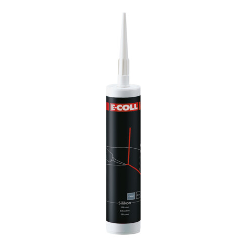 E-COLL Mastic d'étanchéité silicone 310 ml gris