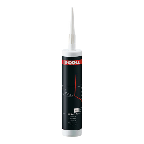 E-COLL Mastic d'étanchéité silicone N 310 ml blanc