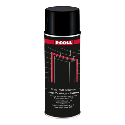 E-COLL Maxi 750 Mousse pour fenêtres et montage B2 500ml