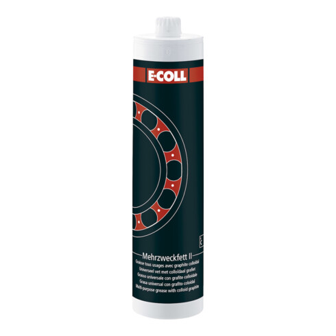 E-COLL Mehrzweckfett II, graph. 500g Kartusche bleifrei