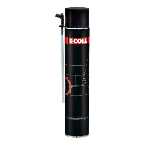 E-COLL Mousse de montage PU 750ml (contenant du MDI)