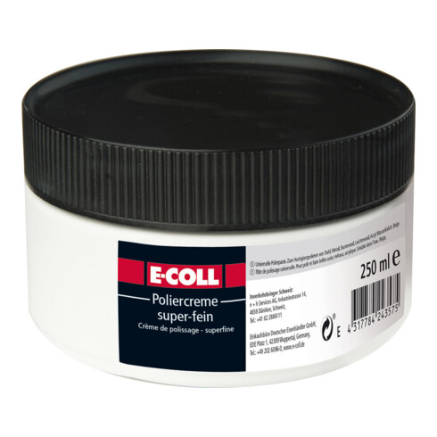E-COLL Poliercreme, super-fein 250ml Dose, beige