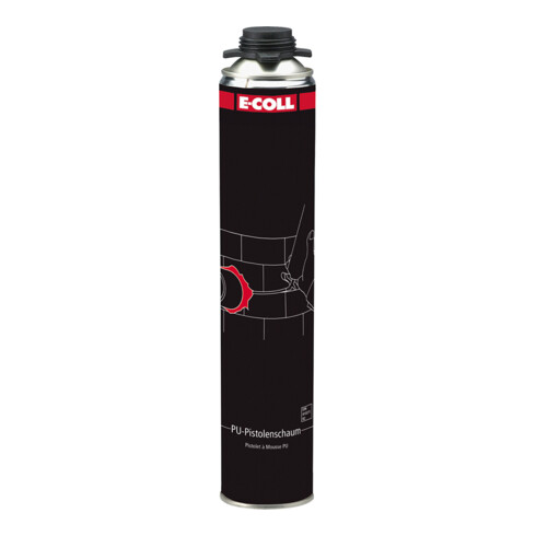E-COLL PU-Pistolenschaum B2 750ml (MDI-haltig)