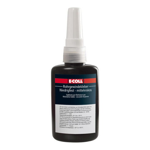 E-COLL Rohrgewindekleber 50g hochfest-mittelviskos