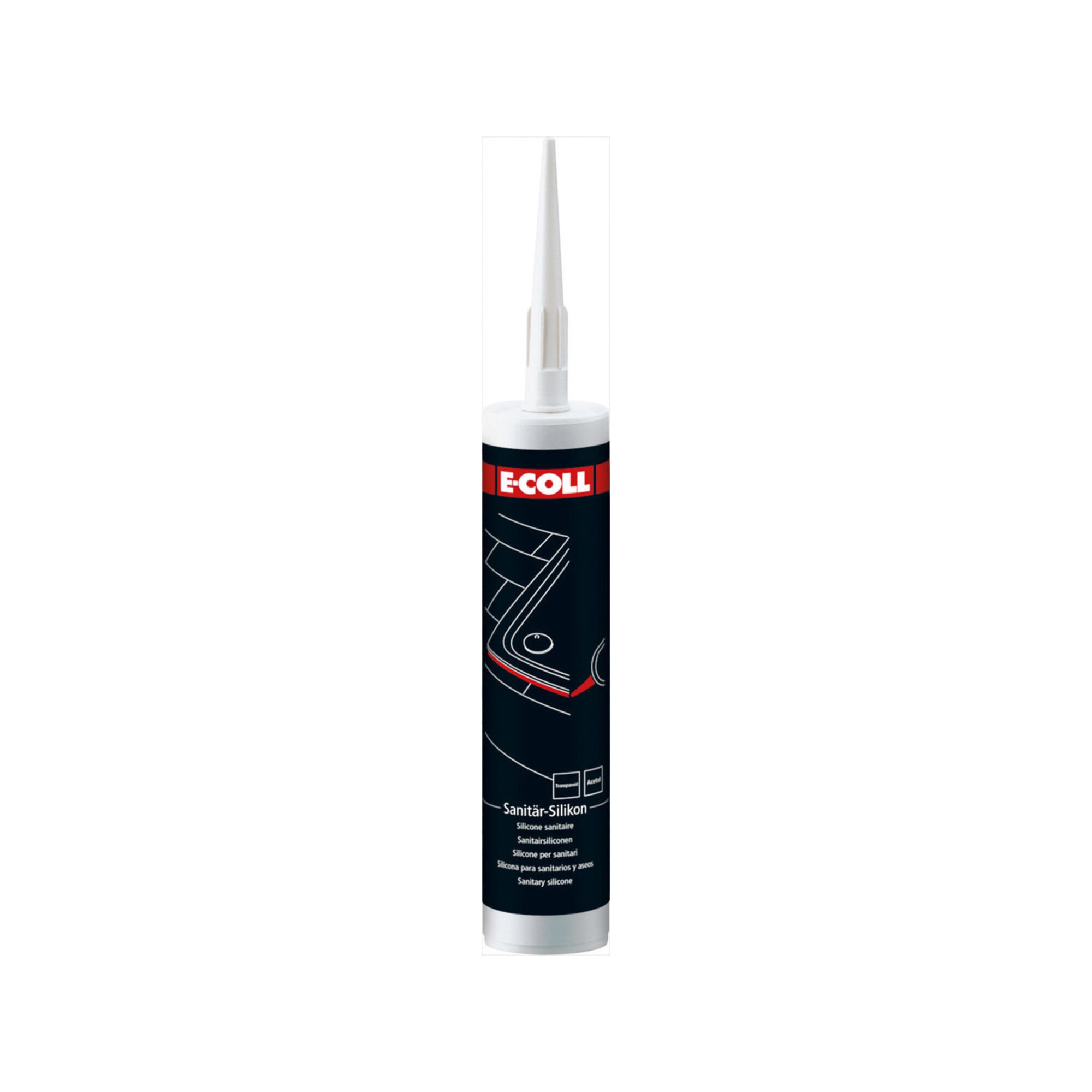 E-COLL Sanitär-Silikon 310ml transparent
