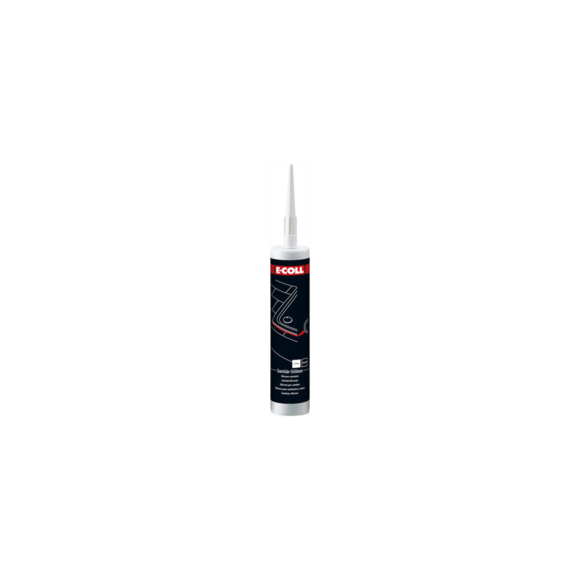 E-COLL Sanitär-Silikon 310ml weiß