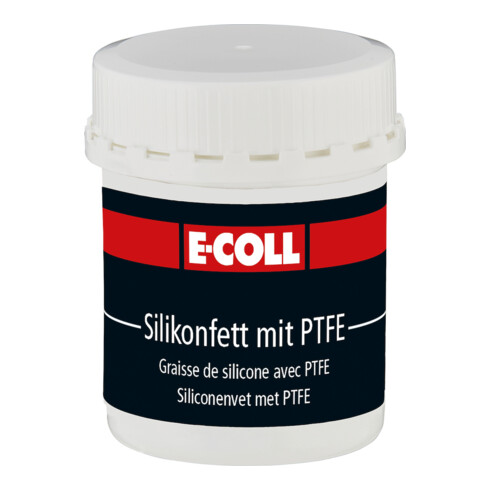 E-COLL Silikonfett mit PTFE 80g Dose, farblos