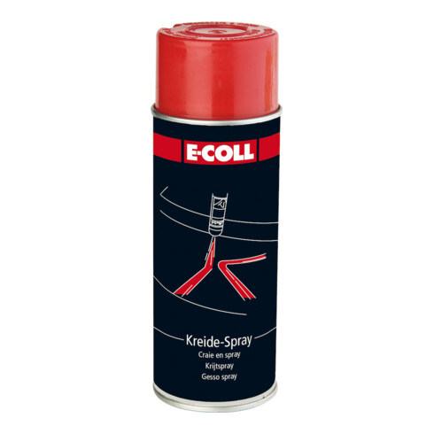 E-COLL Spray à craie 400 ml rouge