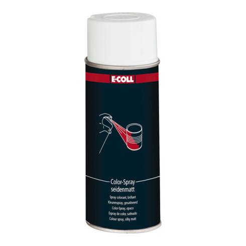 E-COLL Spray couleur satiné 400 ml blanc pur