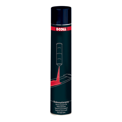 E-COLL Spray de marquage au sol 750ml noir