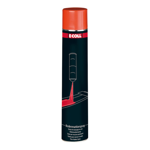 E-COLL Spray de marquage au sol 750ml rouge