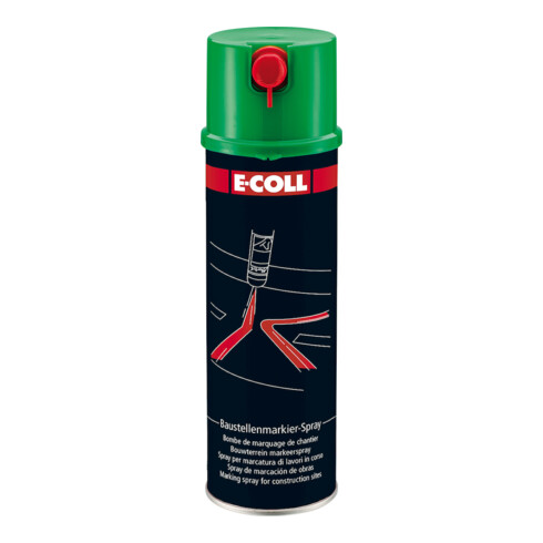 E-COLL Spray de marquage chantier 500ml vert