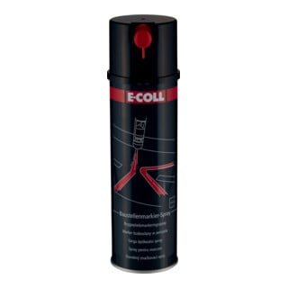 E-COLL Spray de marquage de chantier EE 500 ml noir
