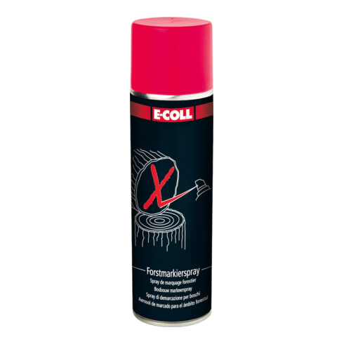 E-COLL Spray de marquage forestier 500ml rose