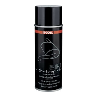 E-COLL Spray zinc clair 400 ml gris argenté