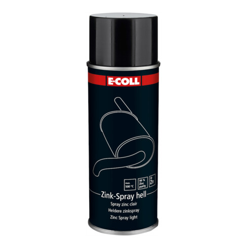 E-COLL Spray zinc clair 400ml gris argenté