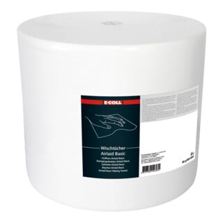 E-COLL Wischtuch Airlaid Basic 500 Blatt 30x38mm weiß