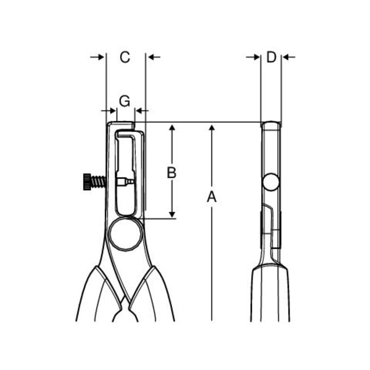 E/D/E Abisolierzange Verchromt 160mm Isoliert