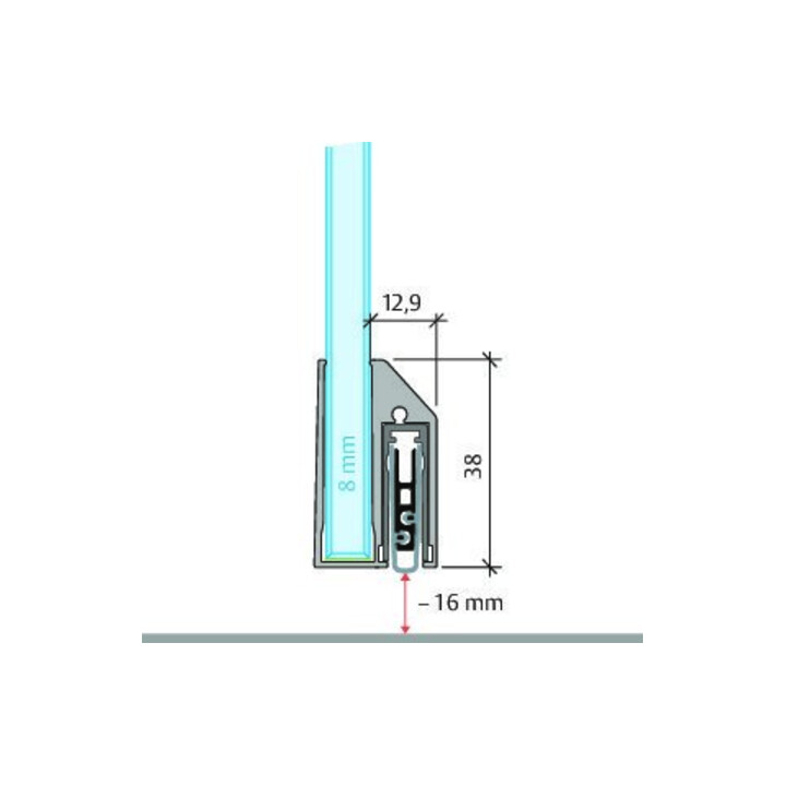 E/D/E Absenkdichtung Planet KG-A8 834mm
