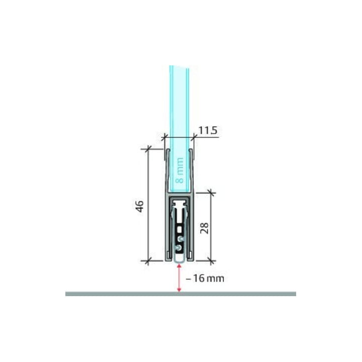 E/D/E Absenkdichtung Planet KG-F8 1459mm