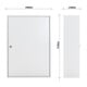 E/D/E Armoire à clés S 150 serrure à cylindre gris clair 550 × 380 × 140 mm
