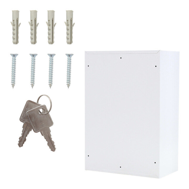 E/D/E Armoire à clés S 250 acier gris clair serrure à cylindre