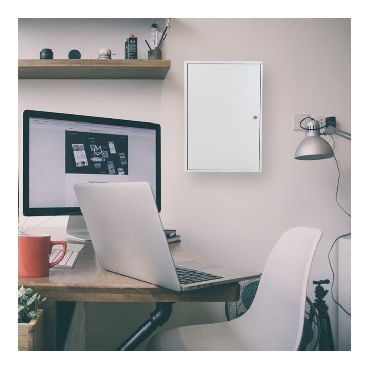 E/D/E Armoire à clés S 250 acier gris clair serrure à cylindre