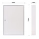 E/D/E Armoire à clés S 50 serrure à cylindre gris clair 550 × 380 × 80 mm