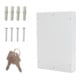 E/D/E Armoire à clés S 50 serrure à cylindre gris clair 550 × 380 × 80 mm