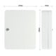 E/D/E Armoire à clés SK 30 serrure à cylindre gris clair