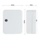 E/D/E Armoire à clés TS 20 serrure à cylindre gris 205 × 165 × 85 mm