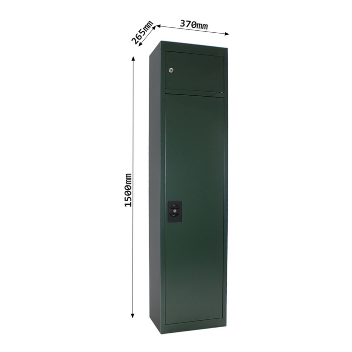E/D/E Armoire à fusils Gun 5 Cargo serrure à cylindre vert