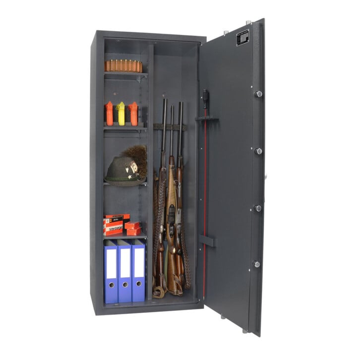 E/D/E Armoire à fusils Winchester 10 serrure à double panneton anthracite