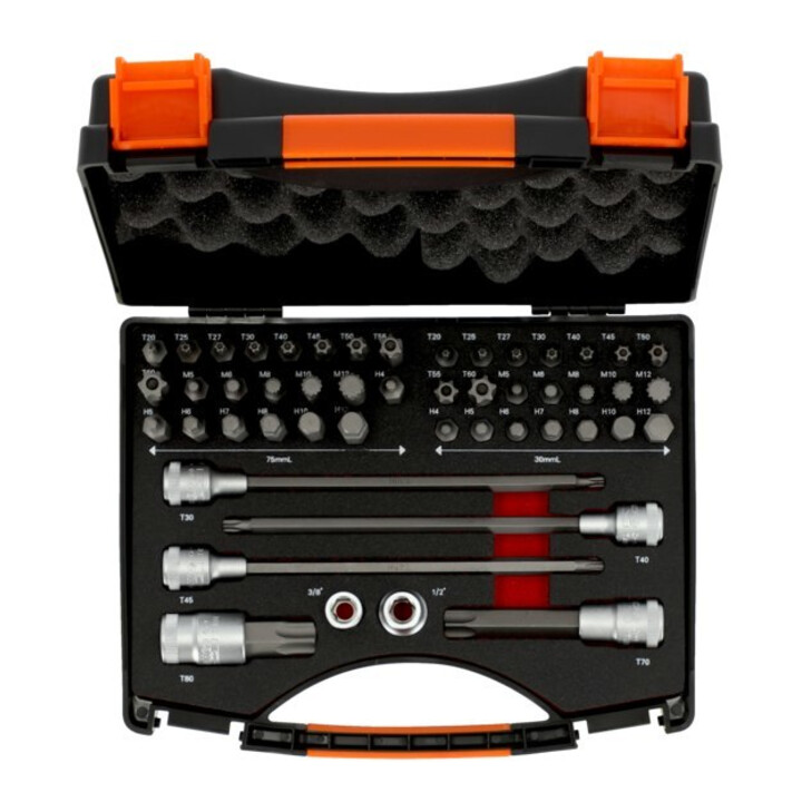 E/D/E Bit-Satz 49-tlg 10mm Sc haft