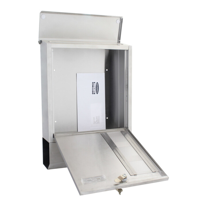 E/D/E Briefkasten Corto Inox Zylinderschloss Edelstahl