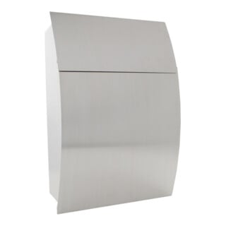 E/D/E Briefkasten Harrow T05747 Edelstahl Zylinderschloss Edelstahl