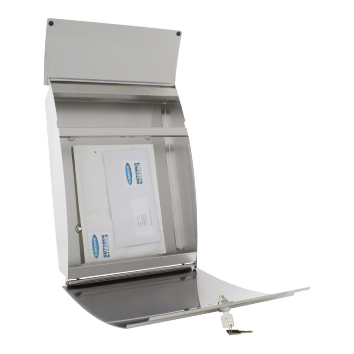 E/D/E Briefkasten Harrow T05747 Edelstahl Zylinderschloss Edelstahl