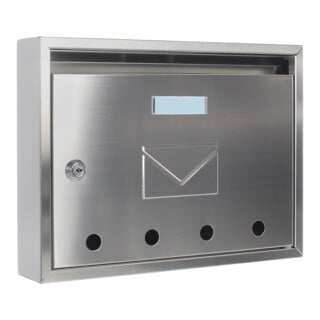 E/D/E Briefkasten Imola T05374 Edelstahl Zylinderschloss Edelstahl