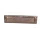 E/D/E Briefkasteneinwurf Klappe Bürste Aluminium braun 345 x 82 x 12mm
