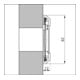 E/D/E Briefkasteneinwurf Klappe Bürste Aluminium braun 345 x 82 x 12mm