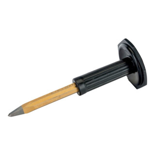 E/D/E Burin pointu 400 mm, couleur cuivre, peint, protection main en plastique, acier rapide haute performance
