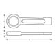 E/D/E Clé à anneau à chocs 59 mm antidéflagrante