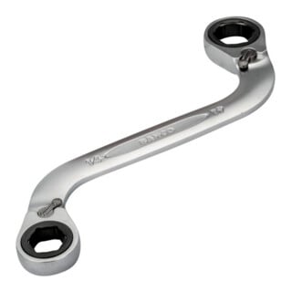 E/D/E Clé à cliquet anneau forme S SW 18-19 mm