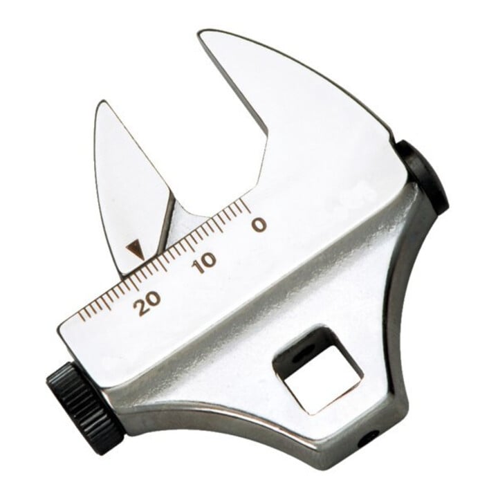 E/D/E Clé à molette à pied de corbeau 3/8" Échelle en pouces 1 1/8"