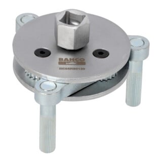 E/D/E Clé de filtre à huile trois bras 110-142 mm magnétique