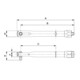 E/D/E Clé dynamométrique 1/4" 1-5 Nm sans fonction cliquet