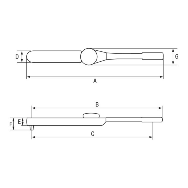 E/D/E Clé dynamométrique horlogère 3/4" 0-480 Nm